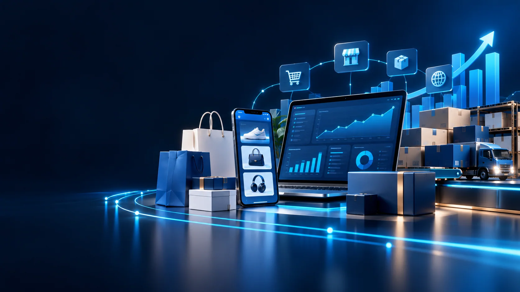 Operação de e-commerce conectada e orientada por dados